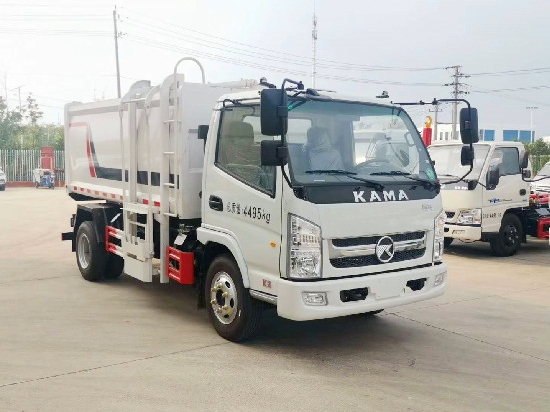 KAMA 6m³ rear hanging bucket garbage truck