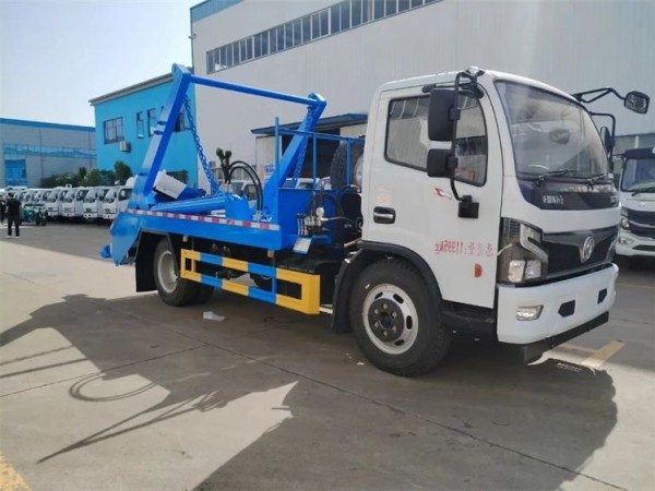 Dongfeng F7 8-ton swing arm garbage truck